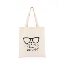 Custom Printing Logo Cat Printing Vintage Eco-Friendly Cotton Shopping Grocery Bags Recycled Canvas Tote Bag